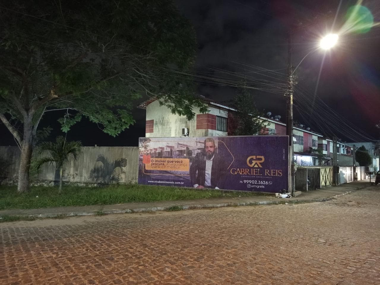 Ponto de mídia: Avenida Cássia Imperial (entrada do Jardim Imperial, Alagoinhas Velha)