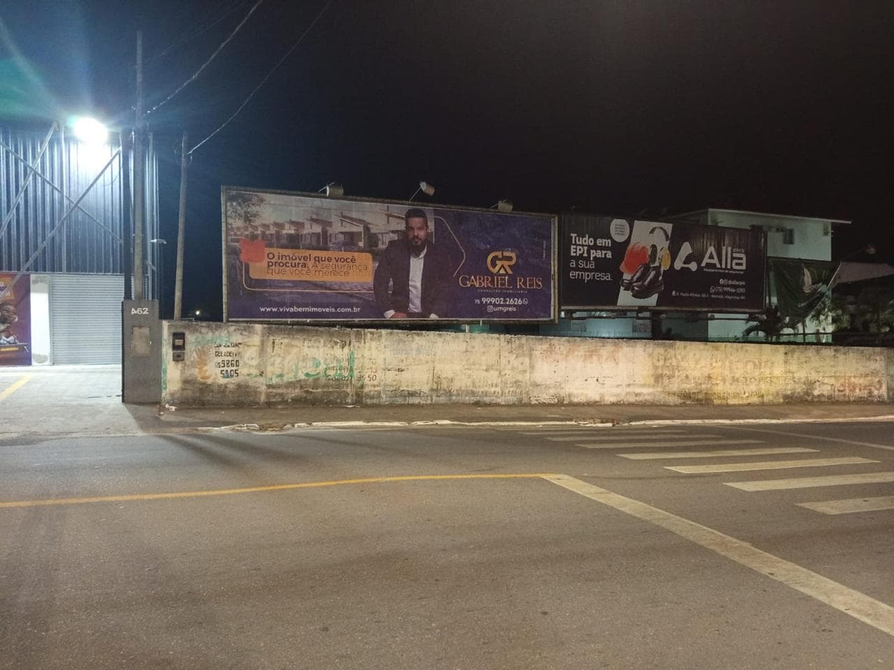 Ponto de mídia: Rua Dantas Bião (em frente ao Hiper GBarbosa)